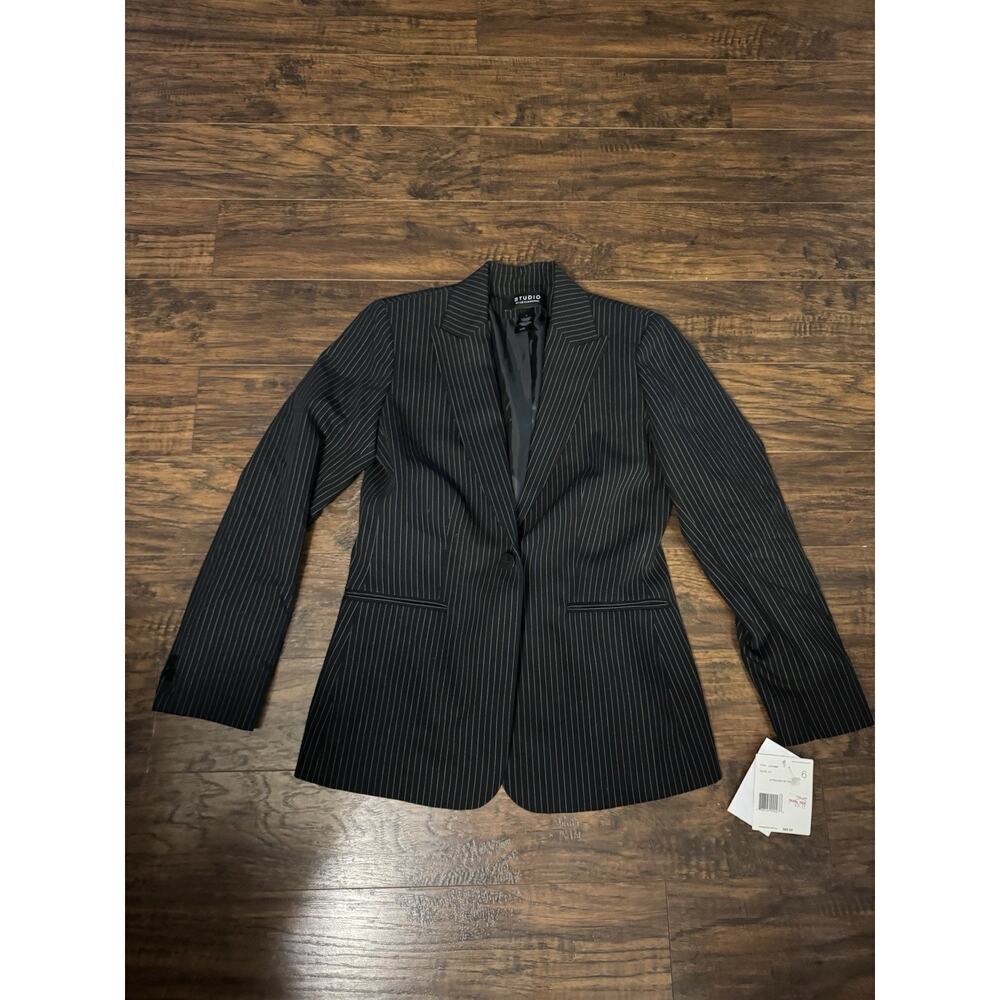 Studio Liz Claiborne Women's Blazer Suit Jacket Black new with tags Sz:6
